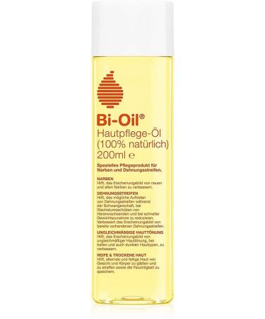 Bi-Oil skin care oil 100% natural |Pregnancy oil with 100 % natural ingredientsBody oil during and after pregnancy |Vegan |200 ml 200 ml (1 Pack)