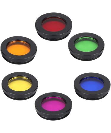 ASHATA Telescope Filters  6 Colors 1.25 Inch Colorful Telescope Eyepieces Filter  Optical Glass Astronomical Lens Filter for Enhancing Definition and Resolution in Lunar Planetary Observation - Buy Online on SooperMarket.com