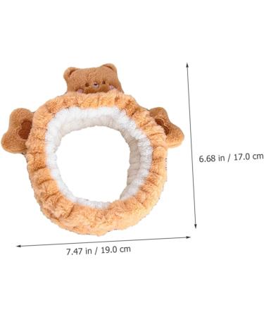 PLAFOPE Bear Face Wash Headband Make up Headbands Bear Headband Spa Hair Band Facial Headbands Spa Headbands Headband for Washing Face Skincare Headbands Makeup Headband - Buy Online on SooperMarket.com