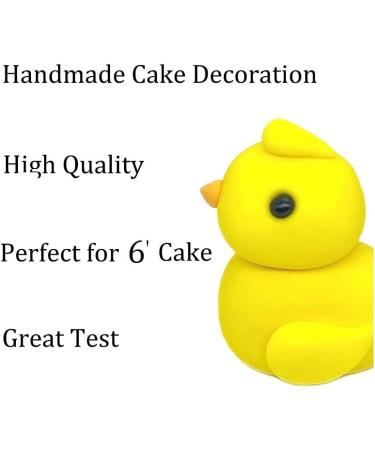 Baby Duck Cake Toppers Edible Birthday Party Decoration Edible Fondant Icing Great for Kids Boy Girl First Birthday Christening Baby Shower Easy to Use - Buy Online on SooperMarket.com