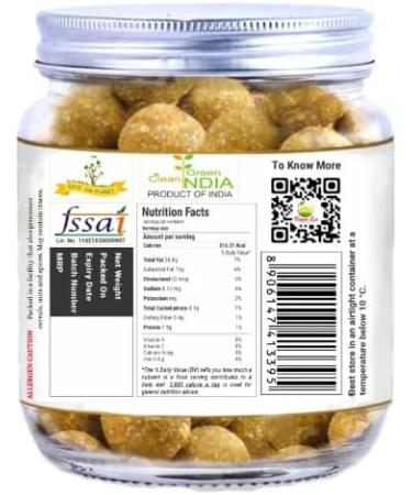 Dawn Lee Panjiri Ladoo - Indian Sweets - Homemade with A2 Billona Ghee- Coriander Seed Powder Laddu- Refinded Sugar Free - No Preservatives - Gluten Free - Panjirri Laddu - Healthy- 200 Gram - Buy Online on SooperMarket.com