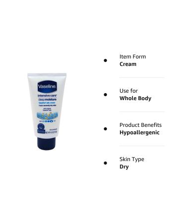 Vaseline Intensive Care Deep Moisture Cream 4.5oz (133ml) - Hydrating Skin Treatment - Buy Online on SooperMarket.com