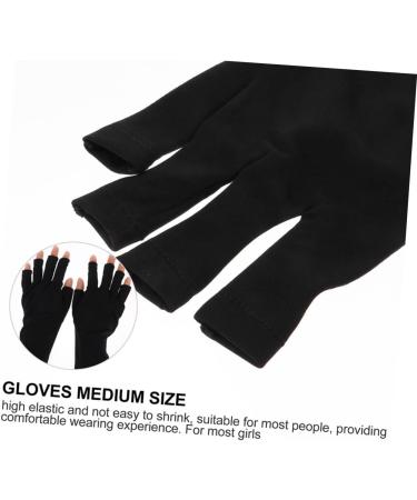FOMIYES 2 Pairs Nail Gloves Fingerless Driving Gloves Manicure Gloves Gloves for Gel Nails Sun Gloves Womens Gloves Gloves Dryer Polyester Women's - Buy Online on SooperMarket.com