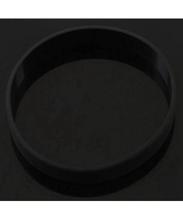 Dawafit 2X Fashion Silicone Rubber Bracelet - Elasticity Wristband Cuff Bangle in Black for Men & Women | International Shipping Available - Buy Online on SooperMarket.com
