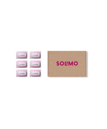 Amazon Brand - Solimo All-in-One Women 4 Blade Replacement Cartridge (6 pieces) 6 Cartridge