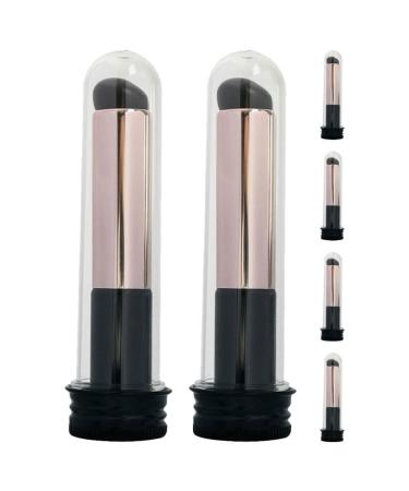 Lip Brush 6pcs Portable Lip Liner Brush Lip Balm Applicator Lipstick Makeup Brush Travel Lip Gloss Applicator with Cap for Women Girls