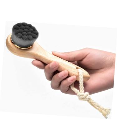 minkissy Facial Scrubber Facial Cleaning Brush Face Scrubber Face Brush Face Cleaner Brush Cleanser Brush Cleansing Brush Face Cleaning Brush Facial Brush Bamboo Long Handle Cleasing Milk - Buy Online on SooperMarket.com