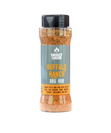 Buffalo Ranch BBQ Rub Shaker | The Smokey Carter | All the tang of buffalo with the cool creamy herbyness of ranch | Great on chicken wings