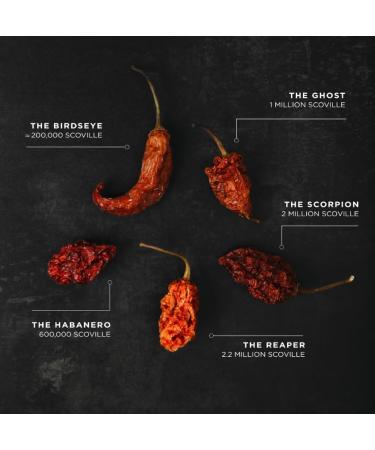 Chilli No. 5 The Scorpion Dried Scorpion Chilli Flakes 15g Glass Tube - Buy Online on SooperMarket.com