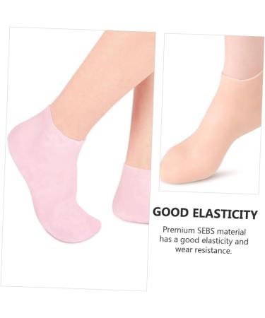 Healeved 3 Pairs Gel Socks Footies Socks for Women Lined Socks Lotion Socks Anti Cracking Foot Socks High Heel Protectors Socks for Heels Spa Socks Cracked Women's Invisible Sebs Stocking 16.5x8.5cm - Buy Online on SooperMarket.com