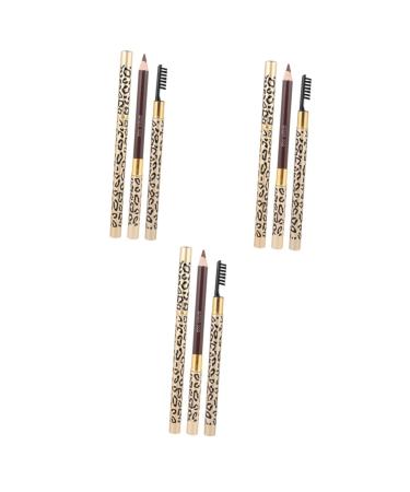 NOLITOY 6 Pcs Eyebrow Pencil Black Eyebrow Cosmetics Long Lasting Eyebrow Pencils Eyeliner Matte Miss Makeup