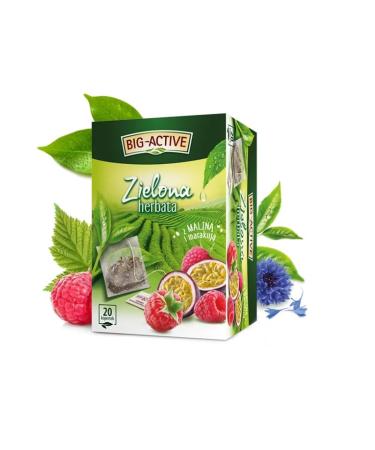 ZIELONA Z MALIN I MARAKUJ Herbata Owocowa Naturalna Polska Herbapol