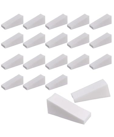 DBOO 20 pcs Nail Art Sponges Make Up Wedges Triangle Shape Cosmetic Wedges Foundation Beauty Tool