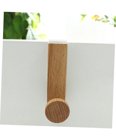 Alipis Wood Cupboards Hat Home Door Hooks Hats Key Coat Hanging Wooden Iron Bedroom Hook Umbrella Punch - Buy Online on SooperMarket.com