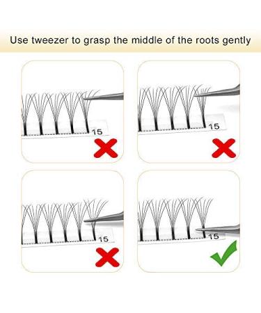 Premium 3D 4D 5D 6D Volume Eyelash Extensions - 0.07 & 0.10 Thickness 13mm Length | International Shipping Available - Buy Online on SooperMarket.com