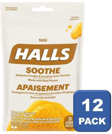 HALLS Menthol Honey 30 Count Bag Pack of 12 Menthol Honey Honey 30 Count (Pack of 12) - Buy Online on SooperMarket.com