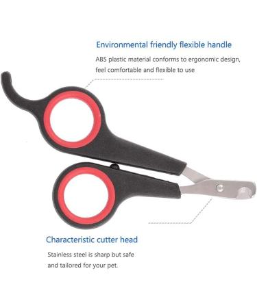 Professional Rabbit Nail Clippers: Stainless Steel Claw Trimmer for Small Animals - Guinea Pig, Ferret, Hamsters, Chinchilla, Sugar Glider - Grooming Supplies - Black - Buy Online on SooperMarket.com