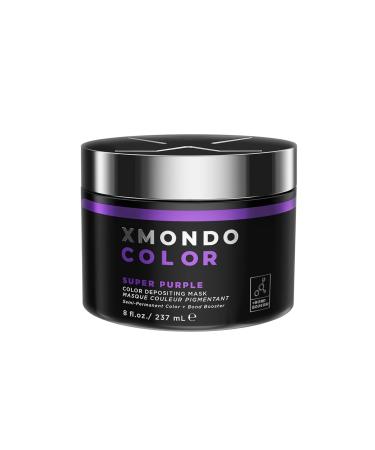 XMONDO Color Super Purple Depositing Mask & Semi-Permanent Purple Dye | Infused with Bond Booster Technology & Hyaluronic Acid for Nourishment Revitalization & Repair Vegan Formula 8 Fl Oz 1-Pack