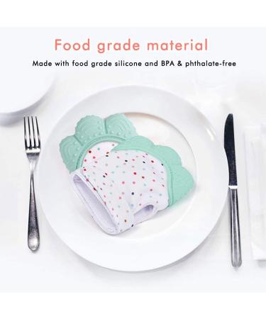 Bite Glove for Babies - Food-Safe Silicone Scratch Protection Pain Relief 2-Pack in Orange - Buy Online on SooperMarket.com