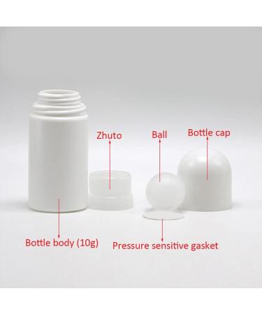 DASNTERED Roll On Bottle Portable 4pcs 50ml Empty Refillable Lip Balms Essential Oil Roll On Bottle Leak-Proof DIY Deodorant Containers For Sunscreen Moisturizer etc - Buy Online on SooperMarket.com