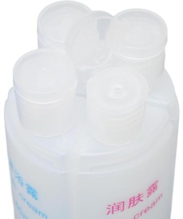 Verdant Touch Toiletries Bottle 4 in 1 Travel Bottle Leak Proof Pre Printed Refillable Toiletries Container for Shampoo Lotion 60ml Blue - Buy Online on SooperMarket.com