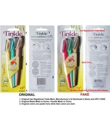 Tinkle Eyebrow Razor for Beautiful Eyebrows 3/Pack Pack of 5 15 Eyebrow Razors in All - Buy Online on SooperMarket.com