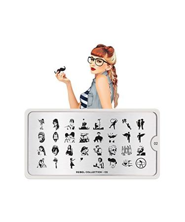 Moyou Stamping Stencil - Rebel 02