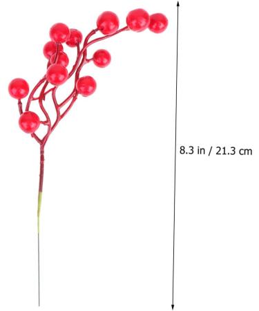 ABOOFAN 48 Pcs Christmas Greenery Garland Christmas Party Favors Artificial Pine Picks Christmas Floral Picks Red Berries Picks Christmas Berry Picks Diy Artificial Pine Tree Branch - Buy Online on SooperMarket.com