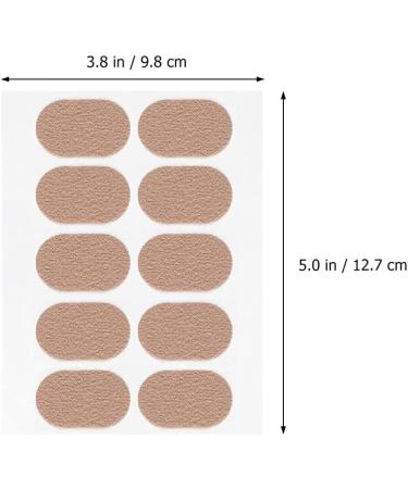 FOMIYES Toe Tape - 10 Oval Blister Tapes for Feet Care | Adhesive Moleskin Sweat-Absorbent Sticker for Corns & Blisters - Buy Online on SooperMarket.com