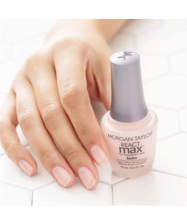 Morgan Taylor React Max Satin Formaldehyde Free Nail Strengthener Extended Wear Base Coat 15ml - Buy Online on SooperMarket.com