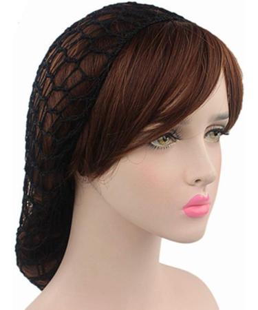 Egurs 2 Pieces Night Sleep Cap Hair Net - Elastic Knitted Wig Cap for Women & Girls | Comfortable & Breathable Head Cover for Better Sleep - Buy Online on SooperMarket.com