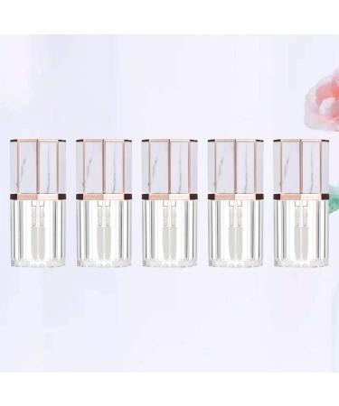 KALLORY 5ml Clear Lip Gloss Tubes with Wand | Bulk Lip Gloss Containers for Women | Empty Lipgloss Containers (5 Pcs) - Buy Online on SooperMarket.com