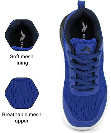 Kids Breathable Athletic Sneakers for Boys and Girls - Royal Blue/Navy Blue (Size 13 Little Kid) - Buy Online on SooperMarket.com