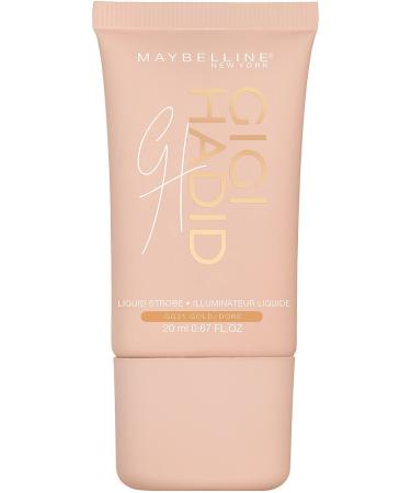 Maybelline New York Gigi Hadid Liquid Strobe  Gold  0.67 Ounce Gold 0.67 Ounce