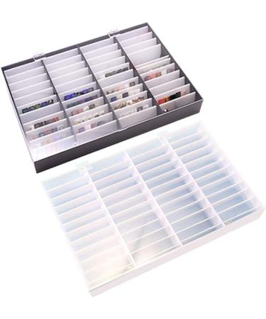 44 Grids Fake Nail Tips Color Display Holder Storage Box For Nails Art Decor Nails Art Decoration White - Buy Online on SooperMarket.com
