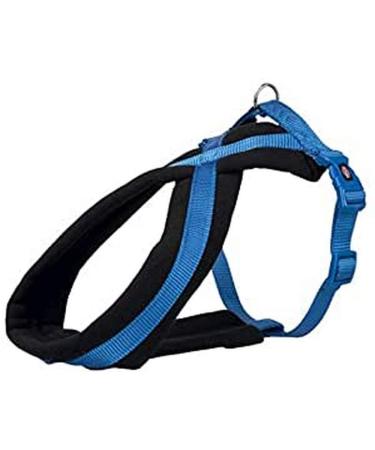 Trixie Premium Tour -Tears Size L: Breast circumference 60 100 cm/25 mm in royal blue - sporty dog harness with pleasant fleece padding continuously adjustable for large dogs 204102 blue L