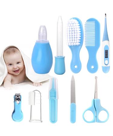 RoseFlower Baby Healthcare and Grooming Kit 10 in 1 Baby Item Newborn Essentials Nursery Care Set Include Finger Toothbrush Nail Trimmer Ear Cleaner - Baby Product for Infant Toddlers Boys Girls Kids #4