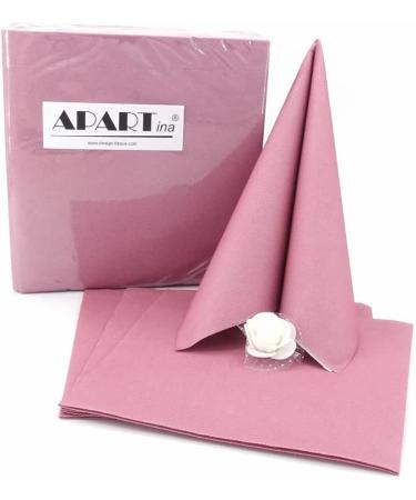 Buy 50 APARTina Fabric-Like Airlaid Napkins - Old Pink 33x33 cm | Premium Quality Table Decor for Events - International Shipping - Buy Online on SooperMarket.com