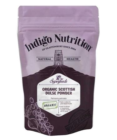 Indigo Herbs Organic Dulse Seaweed Powder 100g | Seaweed Supplement from Scotland