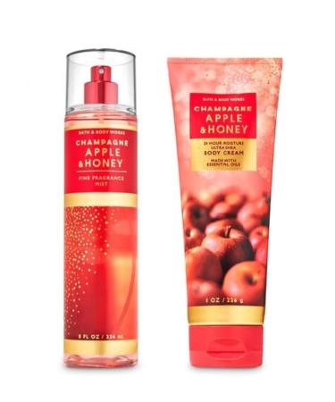 Champagne Apple & Honey - Ultra Shea Body Cream and Fine Fragrance Mist - Fall 2020 - Bath and Body Works