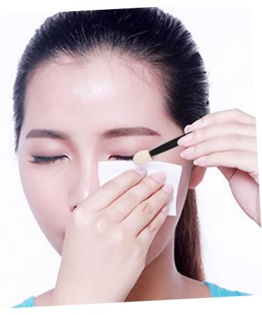 WOONEKY 24pcs Eyeliner Sponge Brush Smudge Eye Brush Dual Ended Eyeshadow Brush 7cm Black - Buy Online on SooperMarket.com