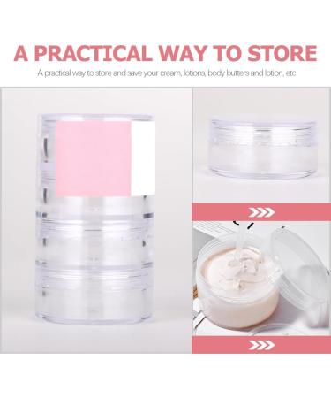 minkissy 3 Sets Eye Cream Box Stackable Clear Plastic Organizer Round Small Cream Jars Makeup Samples Jar Beauty Products Jar Cosmetics Holding Jars Makeup Cream Container Travel Leakproof 6.5x3.7cm Transparent - Buy Online on SooperMarket.com