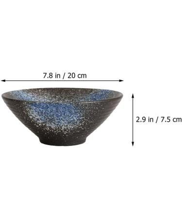 Angoily Ceramic Japanese Ramen Noodle Soup Bowls for Udon Soba Pho Asian Noodles Large Blue 8inch - Buy Online on SooperMarket.com