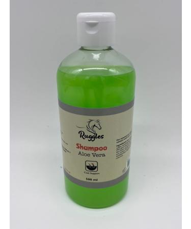 Ruggles Hi Gloss Concentrated Shampoo With Conditioner for Horses Ponies Donkeys and Dogs | Super Concentrated Gentl and Deep Cleansing (500 ml Aloe Vera) 500 ml Aloe Vera