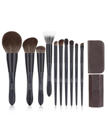 DFHBFG 10 Brushes Set Complete Brushes Concealer Brush Spot Brush Loose Powder Brush Eye Shadow Brush 1 D