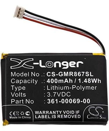 Replacement Battery for Garmin Barklimiter & Delta Collars | 400mAh 3.7V | Compatible GAB102 GAD109 Varia RDU - Buy Online on SooperMarket.com