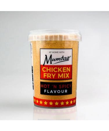 Mumtaz HOT 'N SPICY Chicken Fry Coating Mix 375g - Reusable Resealable & Stacking Friendly Container
