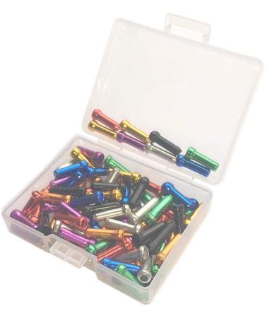 Huture 160Pcs Alloy Bike Brake Cable Caps - Colorful Shifter Crimp Ferrules for Road and Mountain Bikes - Buy Online on SooperMarket.com