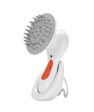 Scalp Massager for Hair Growth Electric Silicone Scalp Exfoliator Manual Shampoo Brush Head Massaging Brush Vibration Scrubber Stress Relieve