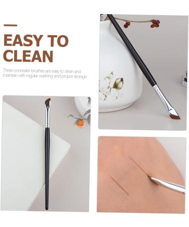 KALLORY 6pcs Eyebrow Brush Gel Eyeliner Gel Liner Eyeliner Makeup Supplies Cosmetic Brush Flat Head Miss Die 16X1CM As Shown - Buy Online on SooperMarket.com